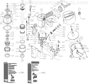 Part Location Diagram of 883938 DeWALT O-RING